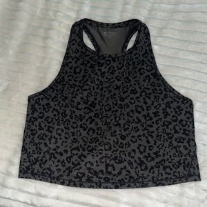 Women’s Athleta Shanti Crop Leopard Tank • Size XL